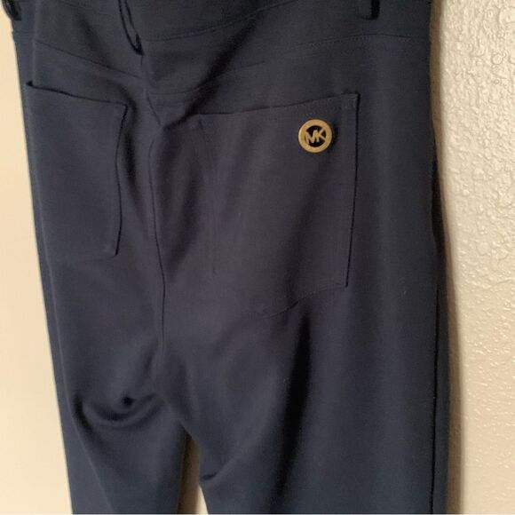 MICHAEL Michael Kors Basics Five Pocket Style Navy Blue Knit Pants Size 6 - Picture 7 of 9